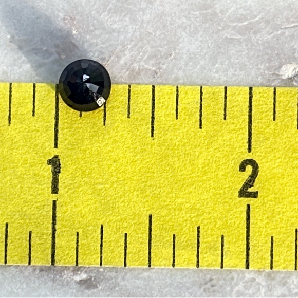 1.09ct Natural Ceylon Blue Sapphire Round Cut - Picture 5 of 17